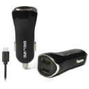 Incarcator de retea Beline Car charger 2xUSB + USB-C 2,1A black