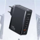Incarcator de retea Usams Charger GaN 100W PD T50 3xUSB-C + USB Fast