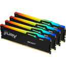 Memorie Kingston Kit Memorie Fury Beast RGB Intel XMP 3.0, 64GB, DDR5-5600MHz, CL40, Quad Channel, Negru