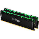 Memorie Kingston Memorie Fury Renegade RGB Intel XMP 2.0, 8GB, DDR4-3600MHz, CL16, Negru