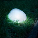 Garden of Eden Lampa solara - forma pietricele - sticla mata - 165 x 142 x 115 mm - LED alb cald
