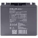 QOLTEC Battery AGM 12V 18Ah max. 270A