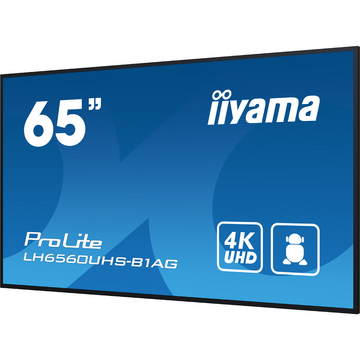 Monitor LED Iiyama LH6560UHS-B1AG 65 inch 3840x2160 pixeli Negru