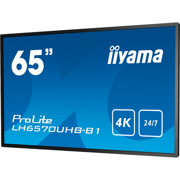 Monitor LED Iiyama LH6570UHB-B1 65 inch  3840x2160 pixeli Negru
