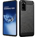 Husa Husa pentru Samsung Galaxy S20 5G G981 / S20 G980, OEM, Carbon, Neagra