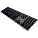 Tastatura matias FK418BTLB-UK, Fără fir, Layout UK, Wireless, Argintiu