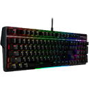 Tastatura HyperX Alloy MKW100, RGB LED, Cu fir, USB, Layout US, Negru
