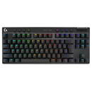 Tastatura Logitech G Pro X TKL Tactile, RGB LED, USB Wireless/Bluetooth, Layout US, Negru