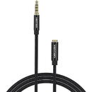 Accesorii Audio Hi-Fi Cablu audio Vention, Jack 3.5mm (T) la Jack 3.5mm (M), 0.5m, conectori auriti, braided BBC, negru, "BHCBD" (timbru verde 0.03 lei) - 6922794765658