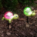 Lampă solară broască țestoasă, flamingo, melc - LED alb - 10 x 6 x 15 cm