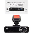 Camera auto DVR PNI Voyager S2600 WiFi 4K Ultra HD, fara display, functie Monitorizare parcare, G-sensor, inregistrare video si audio, alimentare 12V/24V