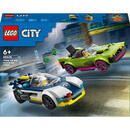 Set LEGO - City, Urmarire cu masina de politie si masina puternica, 213 piese