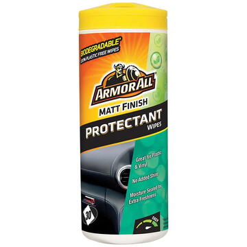 Armor All - Car Protectant Wipe (30 pack) - Great for Plastic & Vinyl, Auto Detailing, Citrus Fragrance, Matt Finish - White
