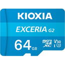 Card memorie Kioxia LMEX2L064GG2, 64 GB, Clasa 10, U3, UHS-I, V30 + adaptor