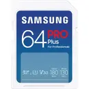Card memorie Samsung PRO Plus, 64GB, Class 10, UHS-I U3, V30