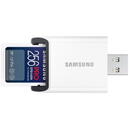 Card memorie Samsung PRO Ultimate 256GB, Class 10, UHS-I U3, V30 + Adaptor USB