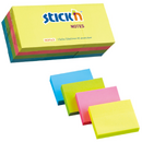 Accesorii birotica Stick'n Notes autoadeziv 38 x 51 mm, 12 x 100 file/set, Stick"n - 4 culori fosforescente