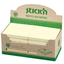 Accesorii birotica Stick'n Notes autoadeziv 76 x 76 mm, hartie reciclata, 100 file, 12 buc/cutie, Stick"n – 4 culori pastel