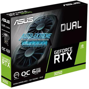 Placa video Asus nVidia GeForce RTX 3050 Dual OC 6GB GDDR6 96bit