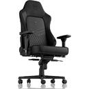 Scaun Gaming noblechairs HERO Real Leather Gaming Chair - Black/Black