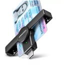 Card reader AXAGON CRE-SMPC USB-C Smart Card PocketReader