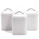 Cutii alimentare Maestro SET OF METAL CONTAINERS 3 PCS MR-1676-3S-WHITE