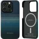 Husa Husa de protectie Pitaka MagEZ Case 5, 1500D, pentru iPhone 15 Pro, compatibila MagSafe Moonrise