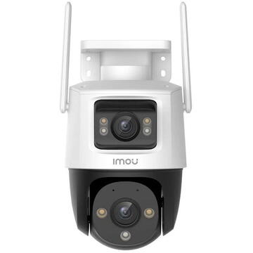 Camera de supraveghere Camera supraveghere IP Wi-Fi cu lentila duala Full-Color IMOU Cruiser Dual IPC-S7XP-8M0WED-0360B-IMOU, 5 MP, 2x 3.6 mm, IR/lumina alba 30 m, microfon si difuzor, slot card