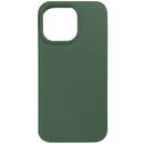 Husa Lemontti Husa Liquid Silicon MagCharge iPhone 14 Pro Verde (protectie 360°, material fin, captusit cu microfibra)