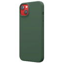Husa Lemontti Husa Liquid Silicon MagCharge iPhone 14 Plus Verde (protectie 360°, material fin, captusit cu microfibra)