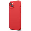 Husa Lemontti Husa Liquid Silicon MagCharge iPhone 14 Plus Rosu (protectie 360°, material fin, captusit cu microfibra)