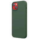 Husa Lemontti Husa Liquid Silicon MagCharge iPhone 14 Verde (protectie 360°, material fin, captusit cu microfibra)