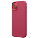 Husa Lemontti Husa Liquid Silicon MagCharge iPhone 14 Plus Roze (protectie 360°, material fin, captusit cu microfibra)
