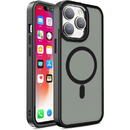 Husa Lemontti Husa Color Matte MagSafe iPhone 15 Pro Negru