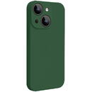 Husa Lemontti Husa Liquid Silicon MagCharge iPhone 15 Verde (protectie 360°, material fin, captusit cu microfibra)