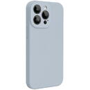 Husa Lemontti Husa Liquid Silicon MagCharge iPhone 15 Pro Max Albastru (protectie 360°, material fin, captusit cu microfibra)