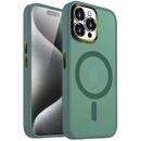 Husa Lemontti Husa Guardian Magsafe iPhone 15 Pro Transparent/ Verde