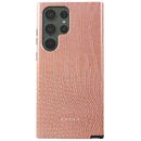 Husa Burga Husa Dual Layer Pink Croco Samsung Galaxy S23 Ultra