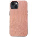 Husa Burga Husa Dual Layer Pink Croco iPhone 15 Plus