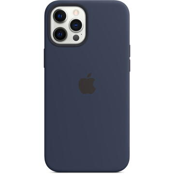 Husa Apple iPhone 12/12 Pro Silicone Case with MagSafe - Deep Navy