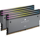 Memorie Corsair Dominator Titanium RGB Grey AMD EXPO 32GB DDR5 6000MHz CL 30 Dual Channel