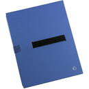 Djois Dosar extensibil din carton rigid, cu 3 pliuri, banda velcro, capacitate 1100 file, JALEMA -albastru