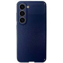 Husa Devia Husa Carbon Fiber Texture Shockproof Samsung Galaxy S23 Plus Albastru