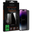 Eiger Folie Sticla 2.5D Mountain Glass Privacy iPhone 15 / 15 Pro Negru