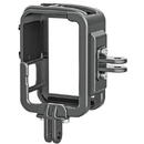 Carcasa TELESIN din aluminiu pentru GoPro Hero 11/10/9 +adaptor vertical-GP-FMS-G11-TZ