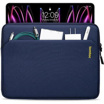 Husa Tabeta 12.9″ - Tomtoc Tablet Sleeve (B18B1B2) - Navy Blue