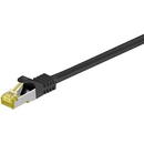Goobay RJ45 patch cord CAT 6A S/FTP (PiMF) 500 MHz with CAT 7 raw cable black 1.5m