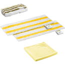 Kärcher Starter cloth set 2.863-346.0, mop cover (white/yellow, for EasyFix steam cleaner)