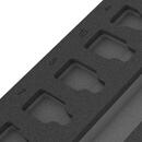 Wera 9823 foam insert for Zyklop B 3/8 bit socket set 1, empty (black/grey, for Tool Rebel workshop trolley)
