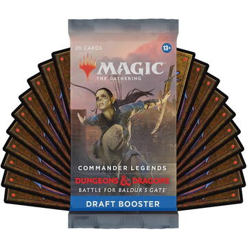Wizards of the Coast Magic: The Gathering - Commander Legends: Battle for Baldur's Gate Draft Booster Display English, trading cards